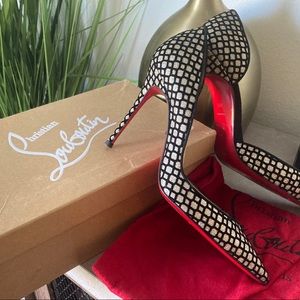 100mm Christian Louboutin Iriza Glitter 39.5